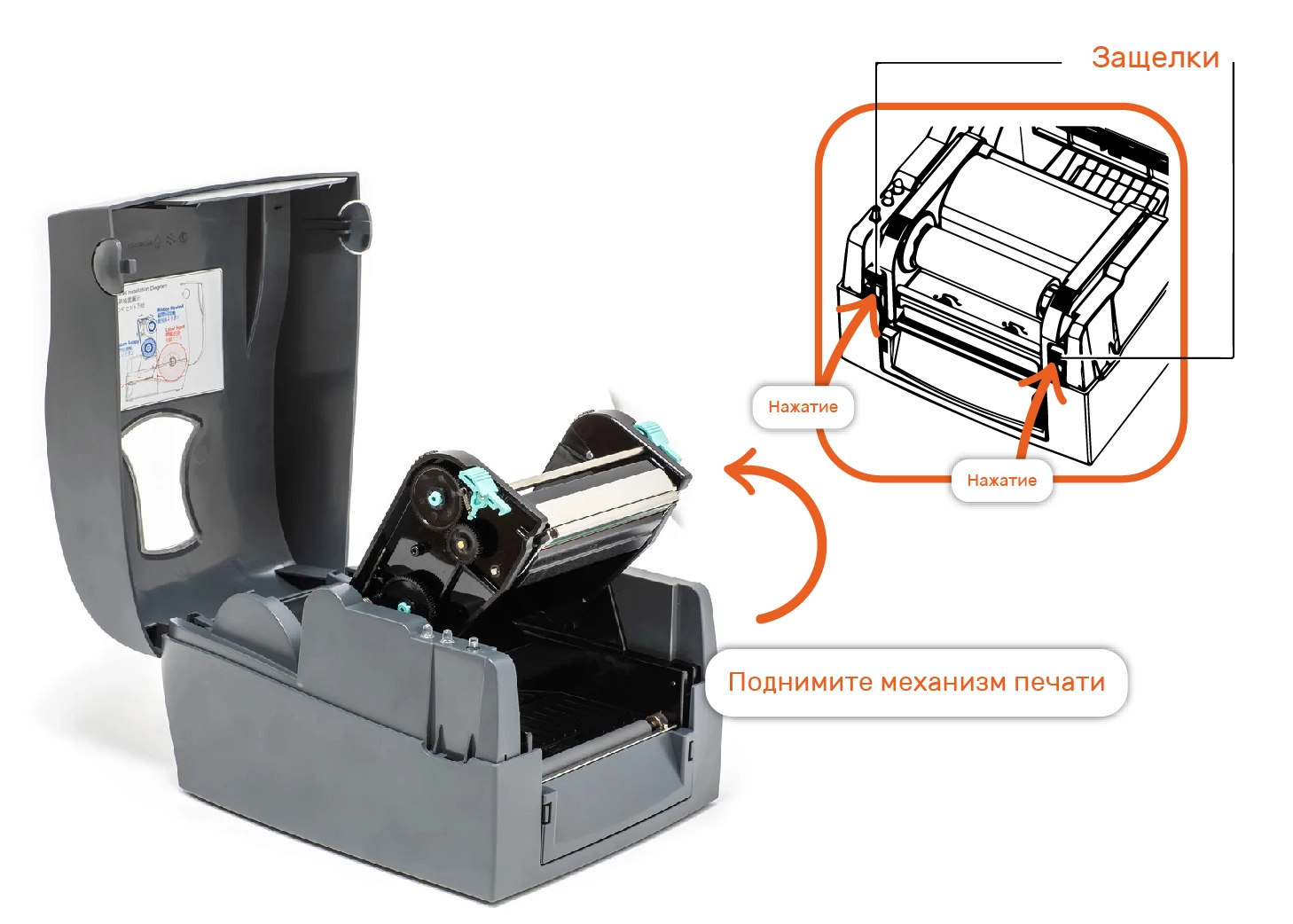 Подготовка к настройке Godex G530