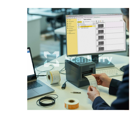 Настройка печати на термопринтере из 1С