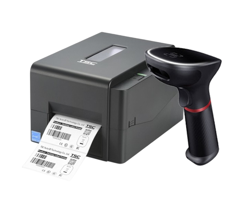 Принтер этикеток TSC TE310 и сканер штрих-кода Sunlux XL-3610.