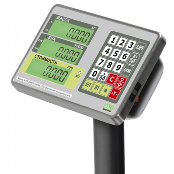 Торговые напольные весы MERTECH M-ER 335 ACPU-60.10 "TURTLE" LCD MER3162