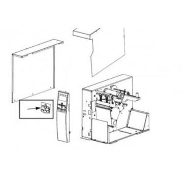 Накладка для передней панели принтера Zebra Xi4 (P1007546) - фото