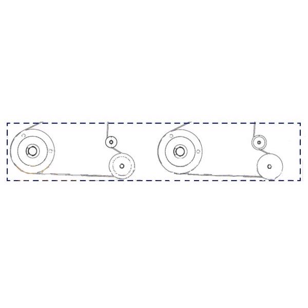Перемоточная система в сборе для принтеров Zebra Xi4 Series, 105SLPlus (P1006071)
