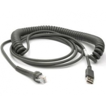 Кабель USB 4,6 м для сканеров Zebra DS9300 DS2208 (CBA-U35-S15ZBR) - фото
