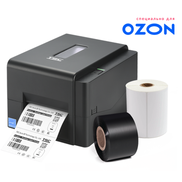 Принтер этикеток TSC TE200 (комплект для маркировки Озон) - фото