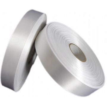 Сатиновая лента Premium 10мм х 200м (белая) - фото