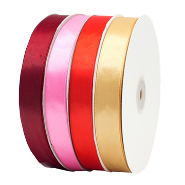 Сатиновая лента с тканным краем 25мм х 200м (цветная) - фото