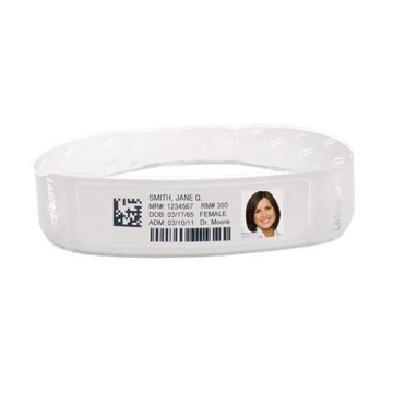 Браслеты Zebra LaserBand 2 Advanced 4.25x11in 1000 шт/ 1 кор. (LB2-ADULT-L3S) - фото