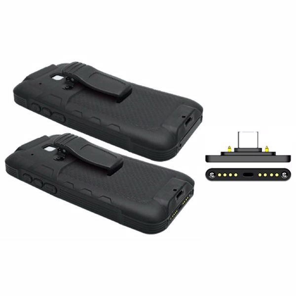 Защитный резиновый бампер для Chainway C60 с клипсой, с переходником для зарядного устройства (RB-C60-RRCP)