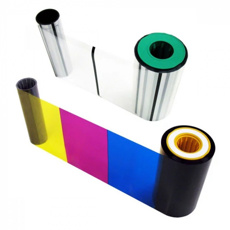 Комплект красящих лент с защитным слоем и ретрансферных лент Magicard для цветной печати 3000 отпечатков (SET-HE3000S)