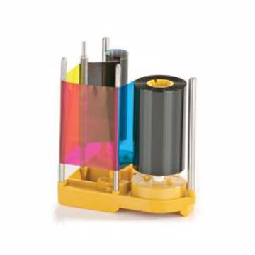 Полноцветная лента для двусторонней печати: цветная с одной стороны и черная с обратной на 750 отпечатков для Magicard Prima8 (Prima 833) - фото