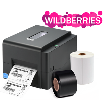 Принтер этикеток TSC TE200 (комплект для маркировки Wildberries) - фото
