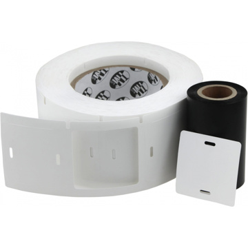 Комплект: бирка кабельная маркировочная У-134 (квадрат 55х55мм), 1000 шт. вт. 40 / риббон 1 шт. - фото 1