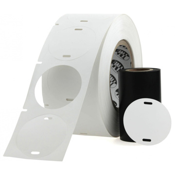 Комплект: бирка кабельная маркировочная У-135 (круг 55х55мм), 1000 шт. вт. 40 / риббон 1 шт. - фото