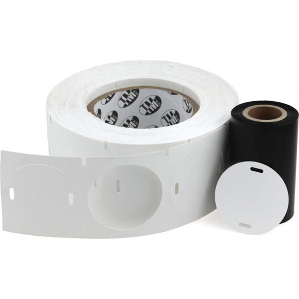 Комплект: бирка кабельная маркировочная У-135 (круг 55х55мм), 1000 шт. вт. 40 / риббон 1 шт.