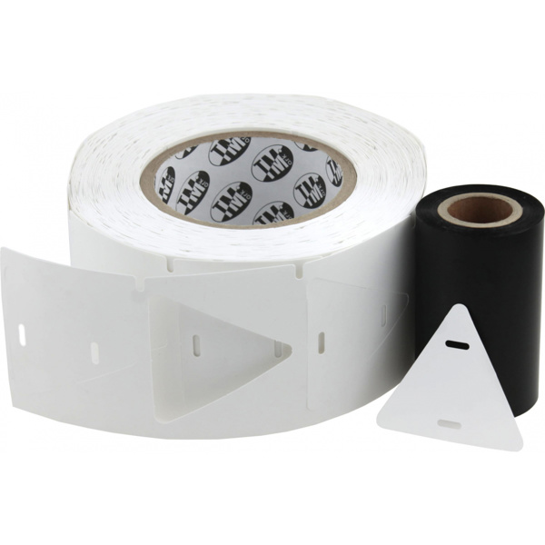 Комплект: бирка кабельная маркировочная У-136 (треугольник 60х60мм), 1000 шт. вт. 40 / риббон 1 шт.