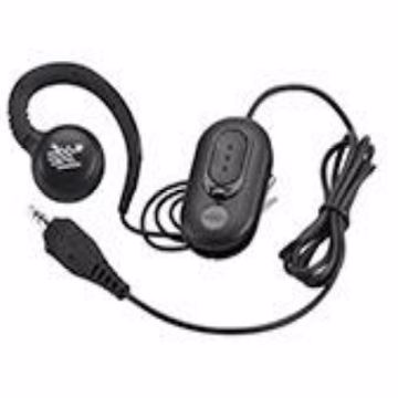 Надеваемая на ухо гарнитура (3,5 мм) с микрофоном и кнопкой PTT с зажимом Zebra для TC73/TC78 (HDST-35MM-PTVP-02) - фото