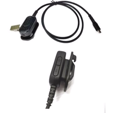 Кабель-адаптер USB-C до 3,5 мм со встроенной кнопкой PTT поддерживает гарнитуры 3,5 мм Zebra для TC73/TC78 (ADP-USBC-35MM1-01) - фото