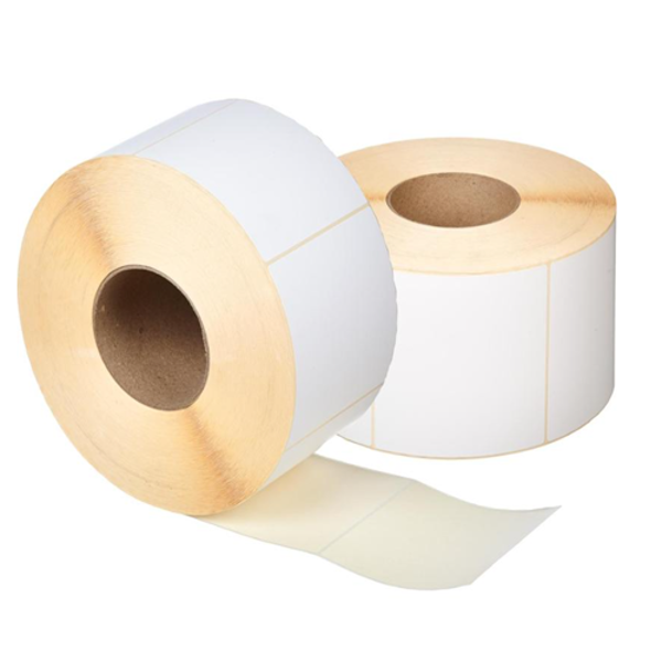 Термотрансферная этикетка 80х90 300 шт. втулка 40 мм