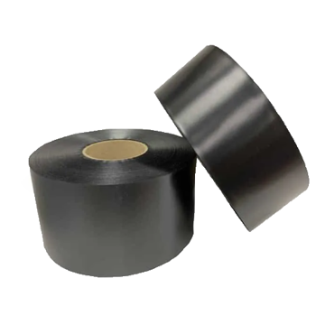 Сатиновая лента 30мм х 200м (черная) - фото