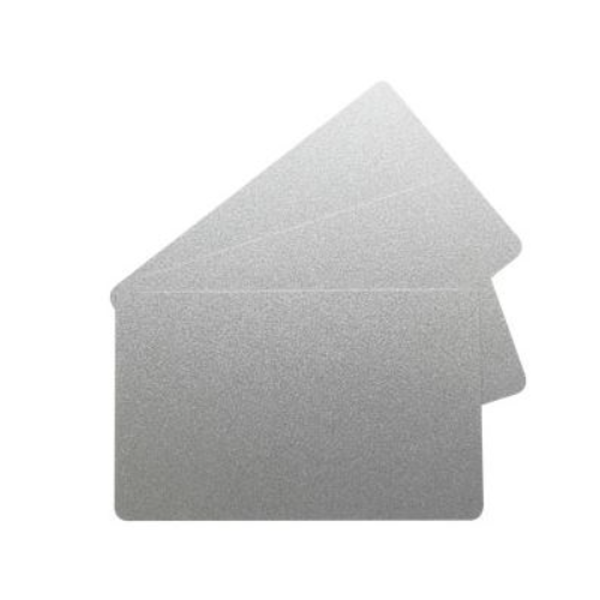 Карты для карточного принтера Evolis серебристые 30MIL 100 шт (C4701)