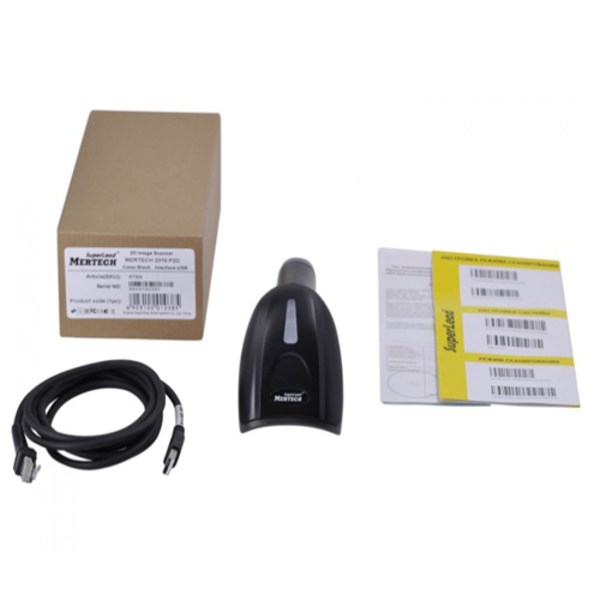 Сканер штрих-кода MERTECH 2310 P2D SUPERLEAD  USB Black 3m cable MER4865