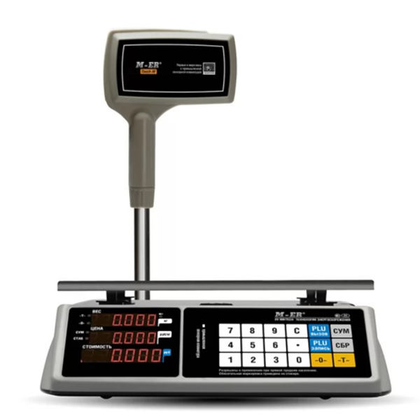 Торговые настольные весы MERTECH M-ER 328 ACPX-6.1 "TOUCH-M" LED MER3643