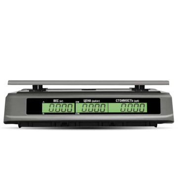 Торговые настольные весы MERTECH M-ER 328 C-15.2 LCD с RS-232 и USB без АКБ MER3658 - фото 2
