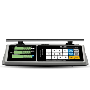Торговые настольные весы MERTECH M-ER 328 AC-6.1 "TOUCH-M" LED RS232 и USB MER3667 - фото 1