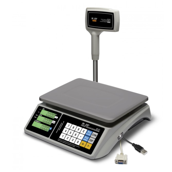 Торговые настольные весы MERTECH M-ER 328 ACPX-6.1 "TOUCH-M" LCD RS232 и USB MER3669