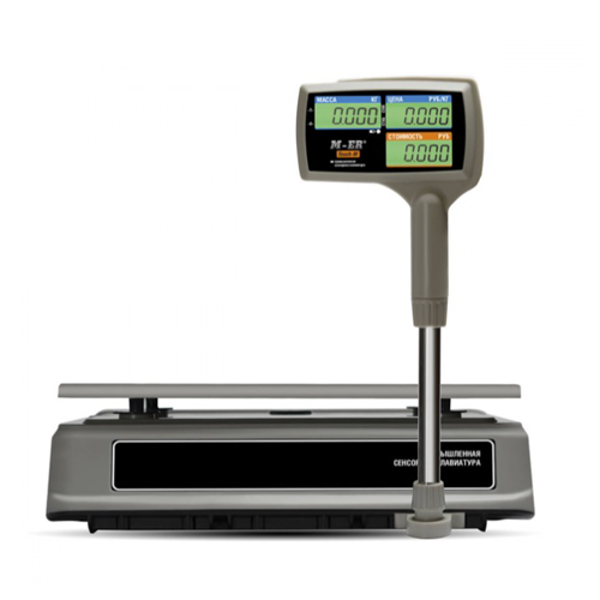 Торговые настольные весы MERTECH M-ER 328 ACPX-6.1 "TOUCH-M" LCD RS232 и USB MER3669