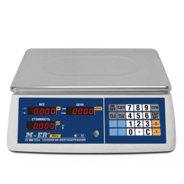 Торговые настольные весы MERTECH M-ER 223 AC-32.5 "Mary" LED MER3624