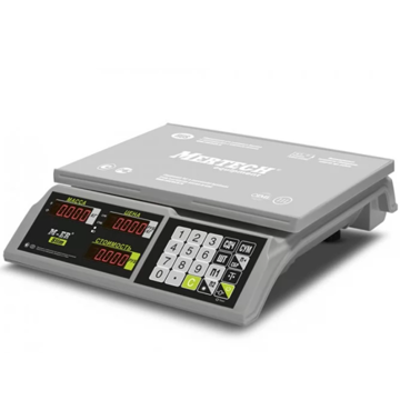 Торговые настольные весы MERTECH M-ER 326 C-15.2 LED без АКБ MER3696 - фото