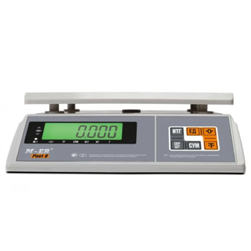 Весы торговые MERTECH M-ER 326 FU-6.01 LCD без АКБ MER3701 - фото 1