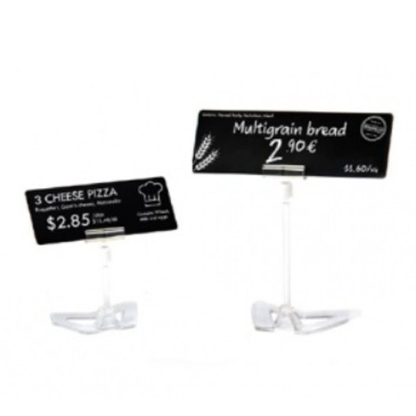 Пластиковые карты удлиненные Evolis PVC 50х120 мм, черные матовые 20 mil C8122