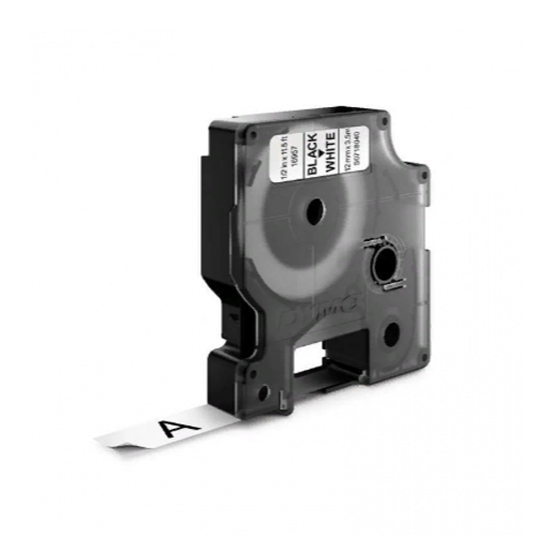 Картридж с нейлоновой лентой D1 для принтеров Dymo Label Manager 3.5 м x 12 мм, белый (DYMO16957)