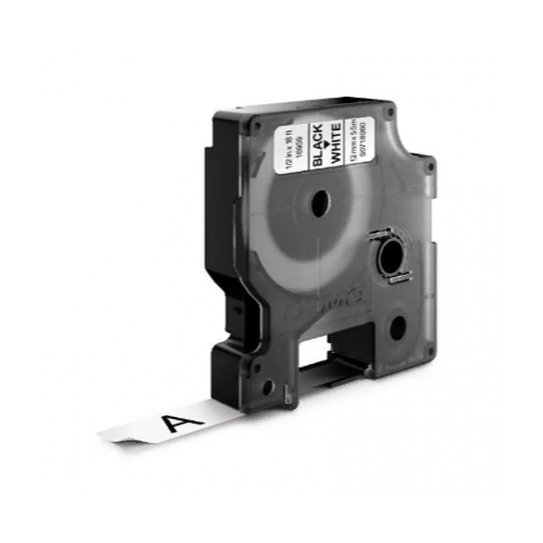 Картридж c полиэстеровой лентой D1 для принтеров Dymo Label Manager 5.5 м x 12 мм, белый (DYMO16959)