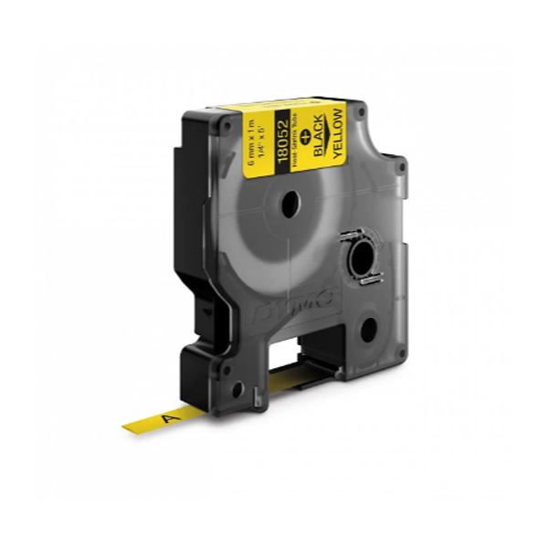 Картридж с термоусадочной трубкой для принтеров Dymo Rhino 1.5 м x 6 мм желтый (DYMO18052)