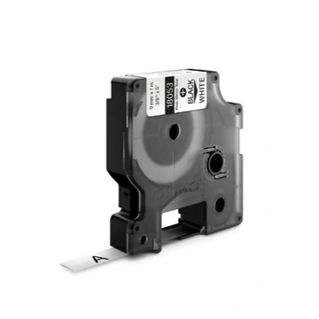 Картридж с термоусадочной трубкой для принтеров Dymo Rhino 1.5 м x 9 мм, белый (DYMO18053) - фото