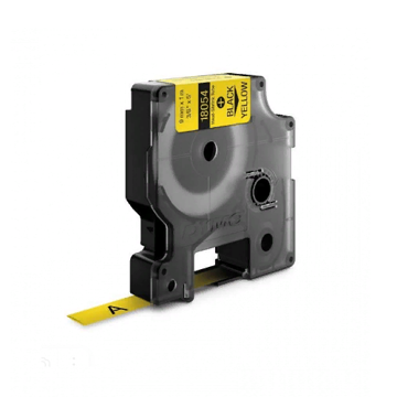 Картридж с термоусадочной трубкой для принтеров Dymo Rhino 1.5 м x 9 мм, желтый (DYMO18054) - фото