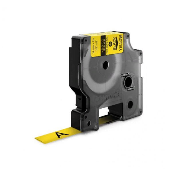 Картридж с термоусадочной трубкой для принтеров Dymo Rhino 1.5 м x 12 мм, желтый (DYMO18056)