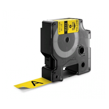 Картридж c виниловой лентой для принтеров Dymo Rhino 5.5 м x 19 мм, желтый (DYMO18433) - фото