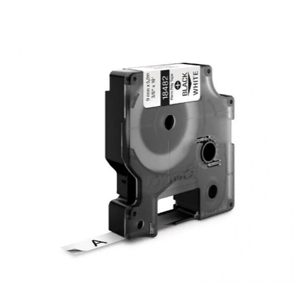 Картридж c полиэстеровой лентой для принтеров Dymo Rhino 5.5 м х 9 мм белый (DYMO18482)