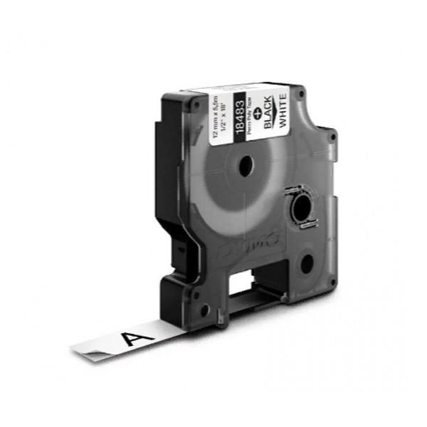 Картридж c полиэстеровой лентой для принтеров Dymo Rhino 5.5 м х 12 мм белый (DYMO18483)