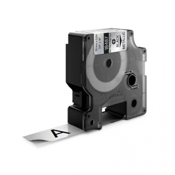 Картридж c полиэстеровой лентой для принтеров Dymo Rhino 5.5 м х 19 мм, металлик (DYMO18487) - фото