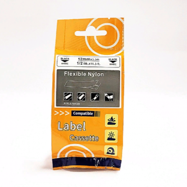 Картридж c нейлоновой лентой для принтеров Rhino 3.5 м х 12 мм, белый (DYMO18488-ON)