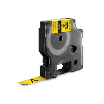 Картридж c нейлоновой лентой для принтеров Dymo Rhino 3.5 м х 12 мм, желтый (DYMO18490) - фото