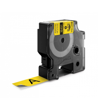 Картридж c нейлоновой лентой для принтеров Dymo Rhino 3.5 м х 19 мм, желтый (DYMO18491) - фото