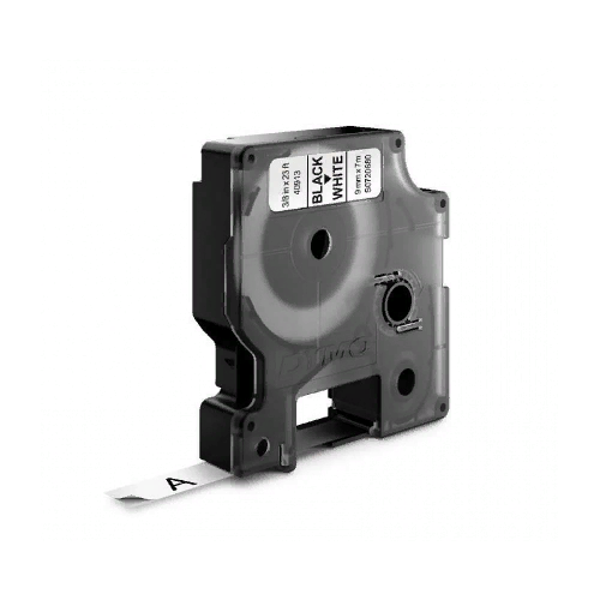 Картридж с виниловой лентой D1 для принтеров Dymo Label Manager, пластик 9 мм х 7 м, белый (DYMO40913)