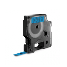 Картридж с виниловой лентой D1 для принтеров Dymo Label Manager, черный шрифт, 9 мм х 7 м, голубой (DYMO40916)