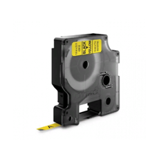 Картридж с виниловой лентой D1 для принтеров Dymo Label Manager, черный шрифт, 6 мм х 7 м, желтый (DYMO43618)